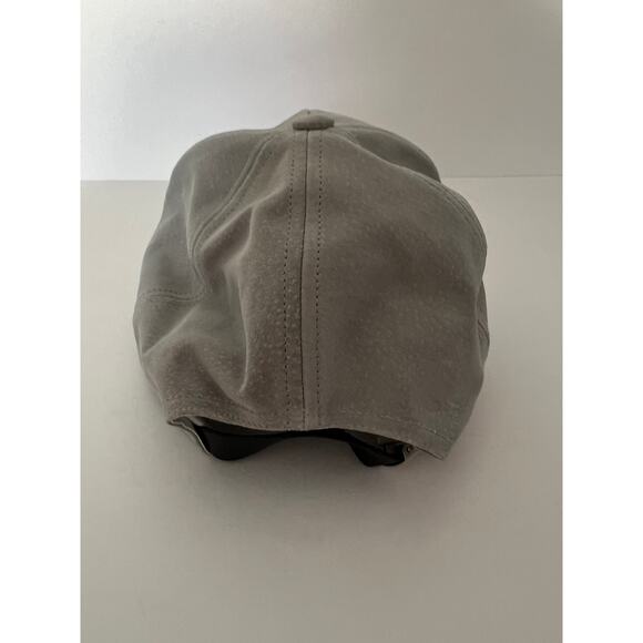 Emstate by Winner Caps Men's Light Grey Suede Leather Baseball Cap One Size - Picture 4 of 9
